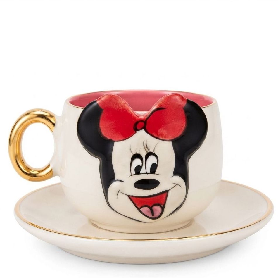 Minnie Mouse Kahve Fincanı Kırmızı