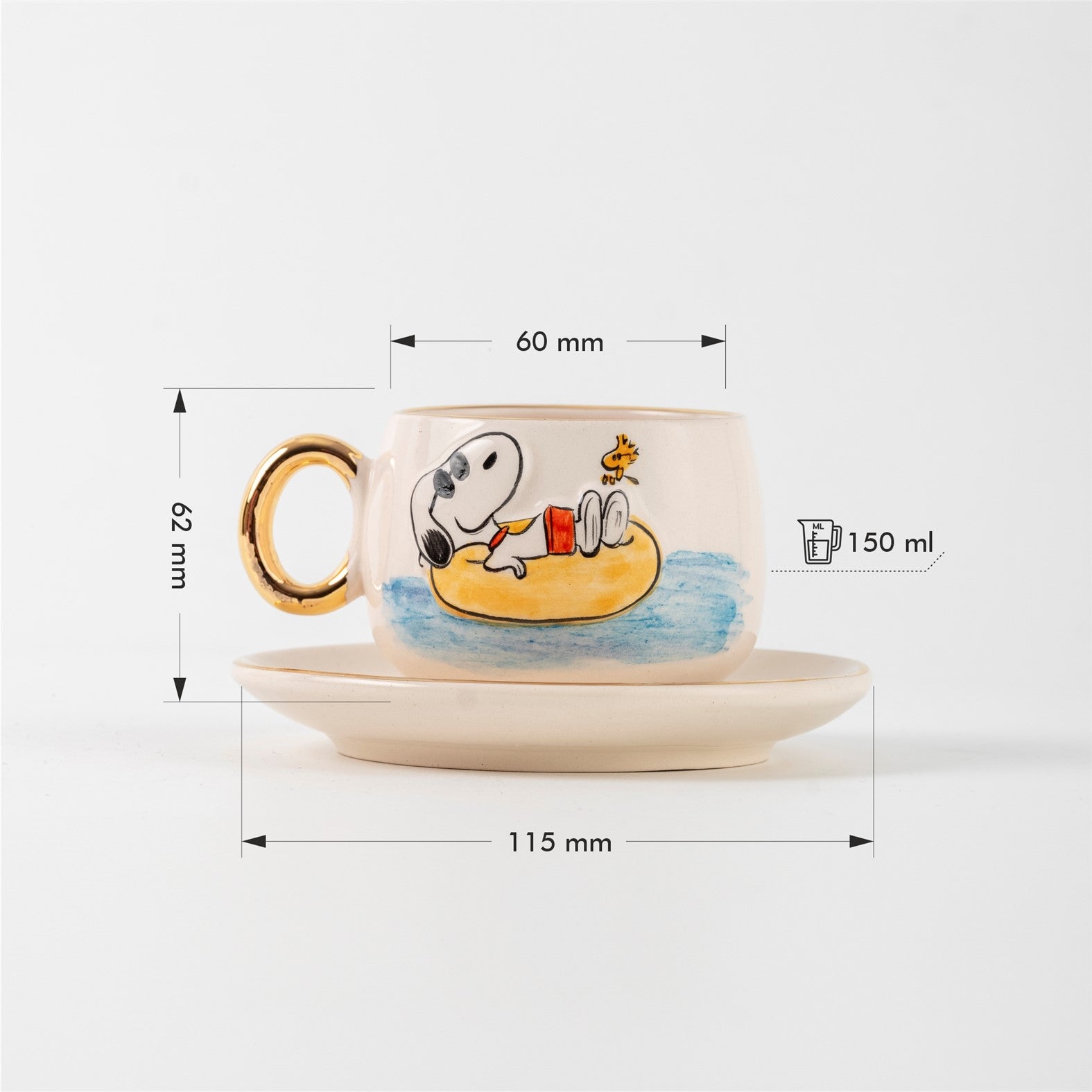 Snoopy Simitli Kahve Fincanı
