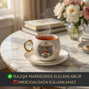 Kedi Harfli Kahve Fincanı