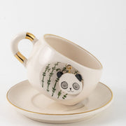 Panda Porselen Çay Fincanı - Nature Serisi