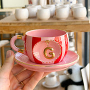 Harfli Carnival Çay Fincanı Rose