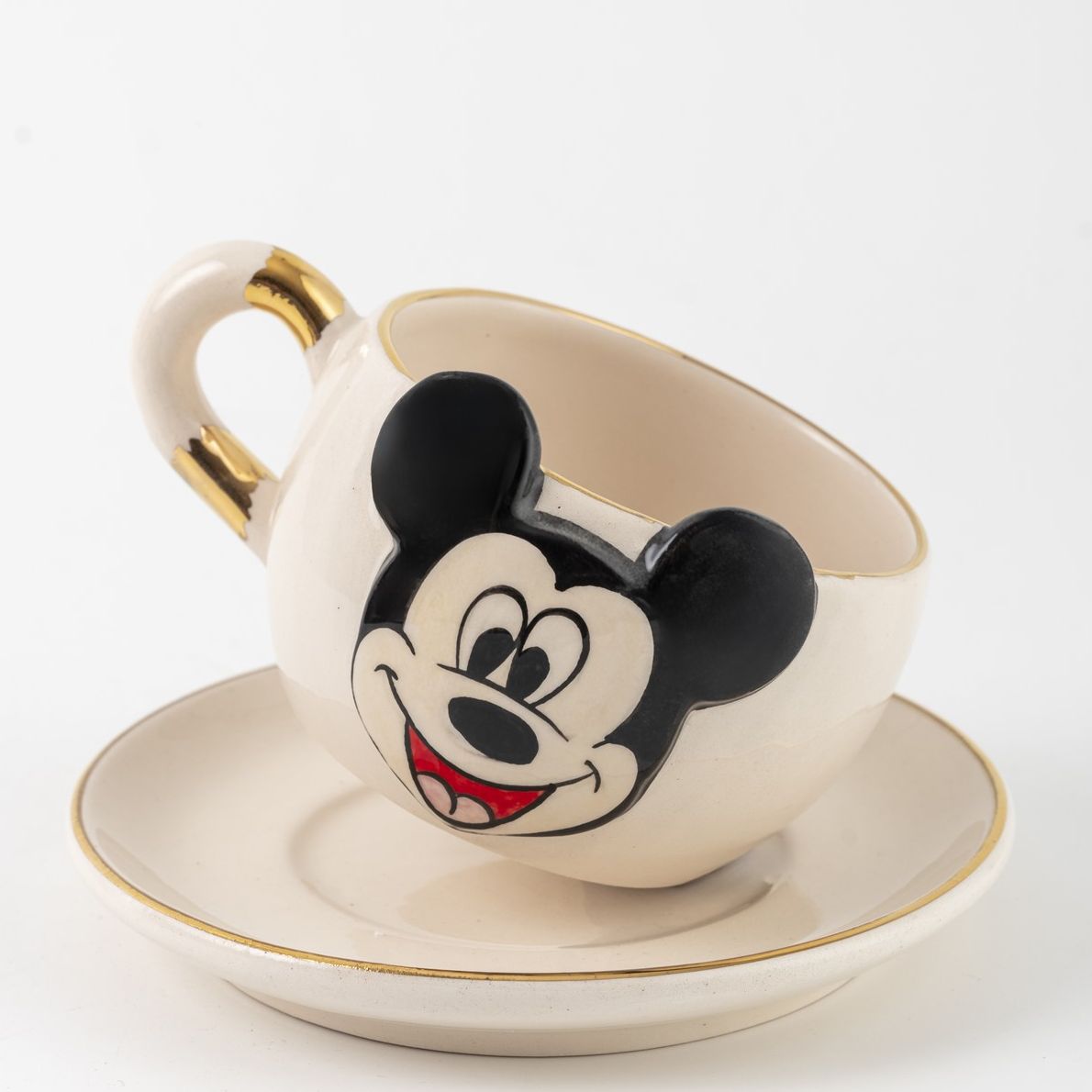 Mickey Mouse Çay Fincanı Beyaz