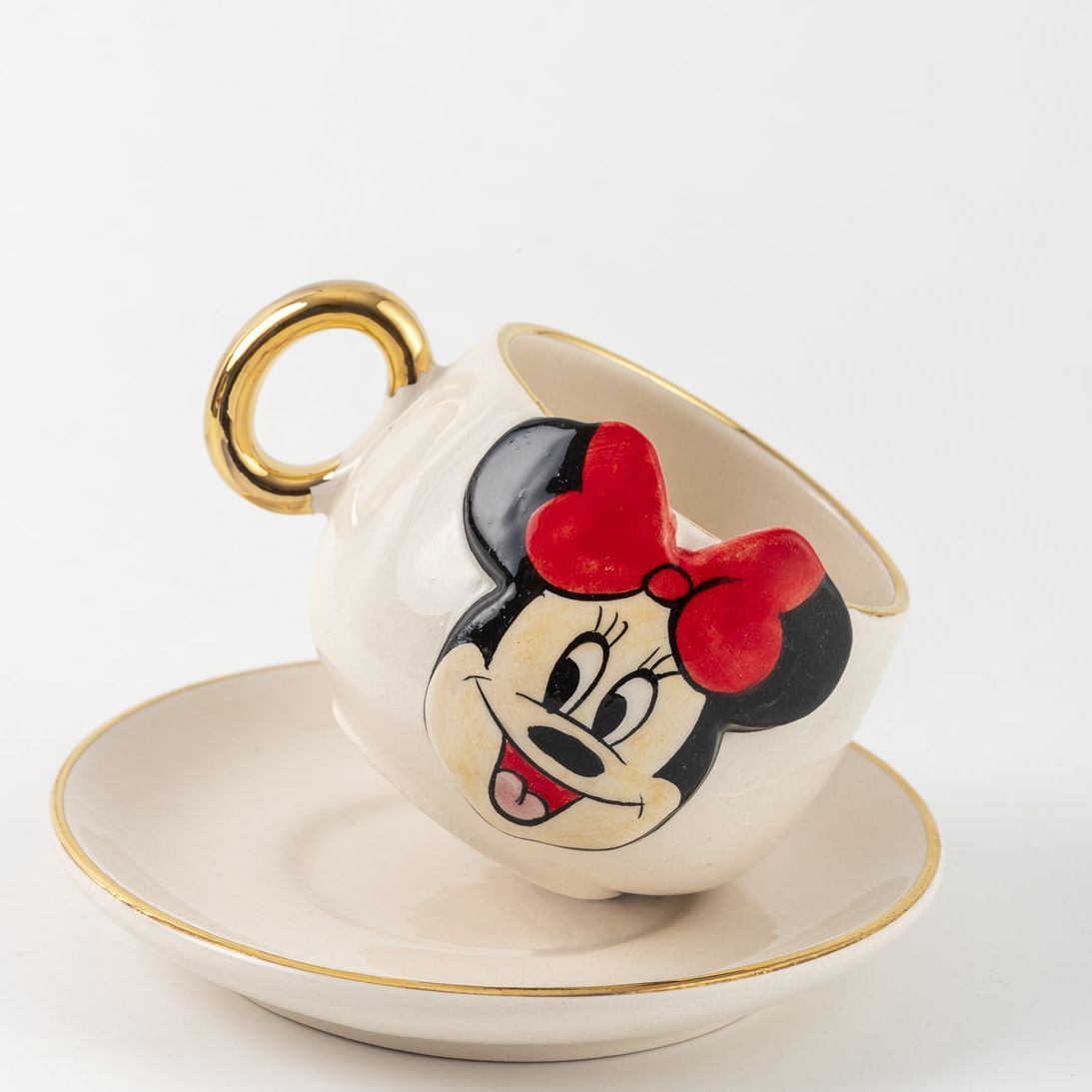 Minnie Mouse Kahve Fincanı Beyaz