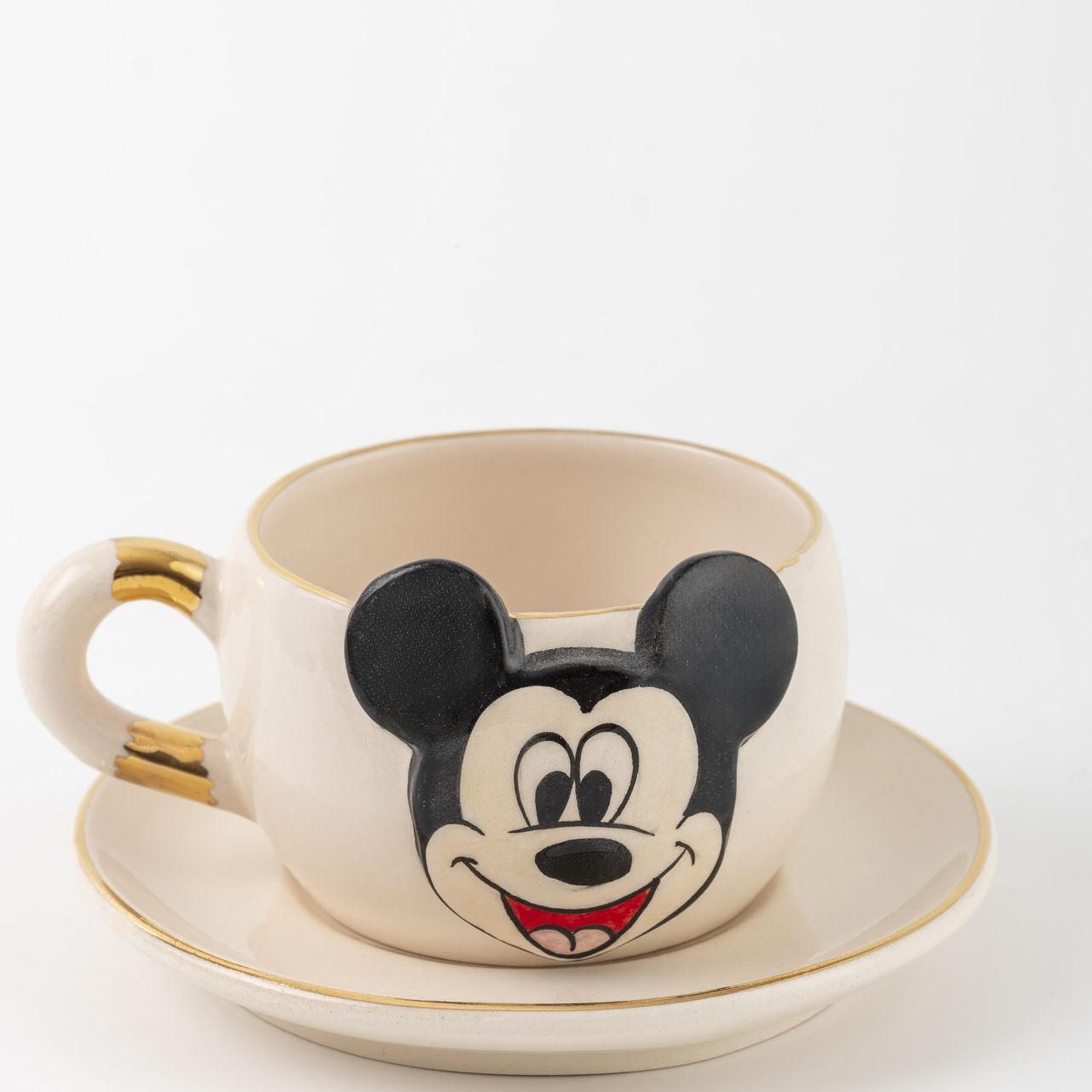 Mickey Mouse Çay Fincanı Beyaz